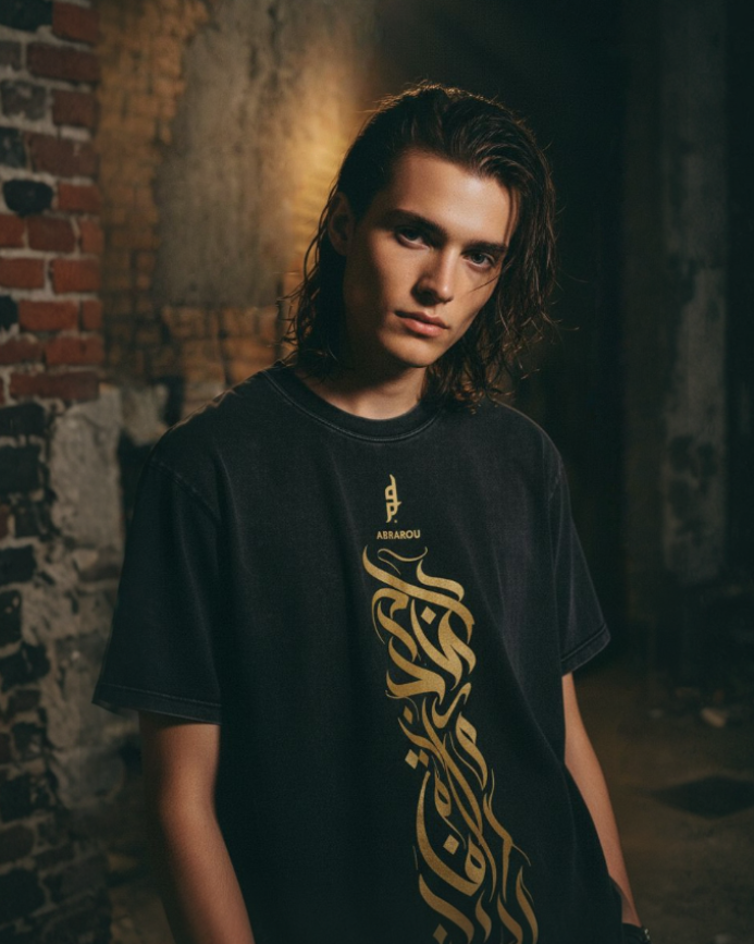 T-shirt “Ombre d’Or” – Noir Vintage